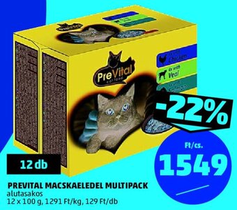 PENNY PREVITAL MACSKAELEDEL MULTIPACK 12 x 100 g ajánlat