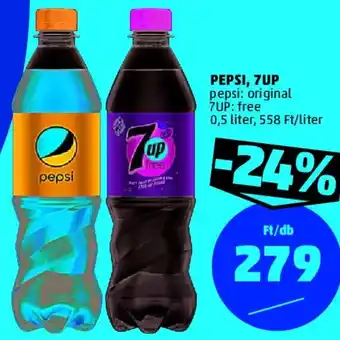 PENNY PEPSI, 7UP 0,5 l ajánlat