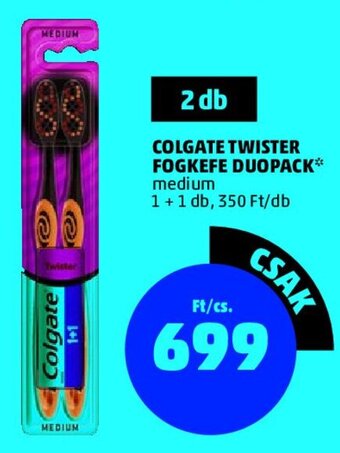 PENNY COLGATE TWISTER FOGKEFE DUOPACK 1 + 1 db ajánlat