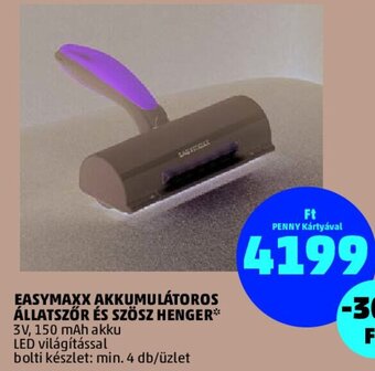 EASYMAXX AKKUMULÁTOROS ÁLLATSZŐR ÉS SZÖSZ HENGER 1 db