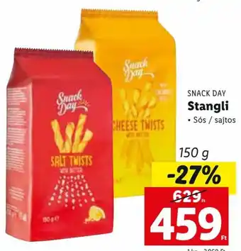 Lidl SNACK DAY Stangli 150 g ajánlat