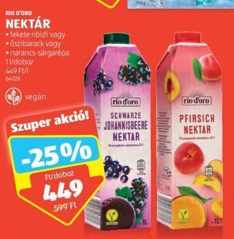 ALDI RIO D'ORO NEKTÁR 1 l ajánlat