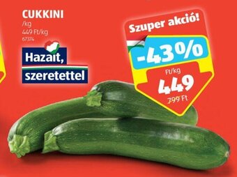 ALDI CUKKINI 1 kg ajánlat