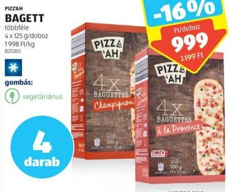 ALDI PIZZ'AH BAGETT 4 x 125 g ajánlat