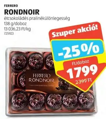 ALDI FERRERO RONDNOIR 138 g ajánlat