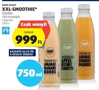 ALDI GOOD CHOICE XXL-SMOOTHIE 750 ml ajánlat