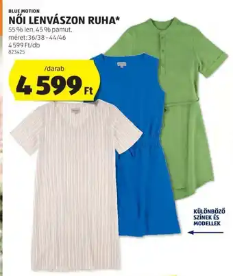 ALDI BLUE MOTION NŐI LENVÁSZON RUHA 1 db ajánlat