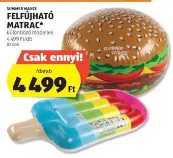 ALDI SUMMER WAVES FELFÚJHATÓ MATRAC 1 db ajánlat