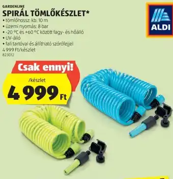 ALDI GARDENLINE SPIRÁL TÖMLŐKÉSZLET ajánlat