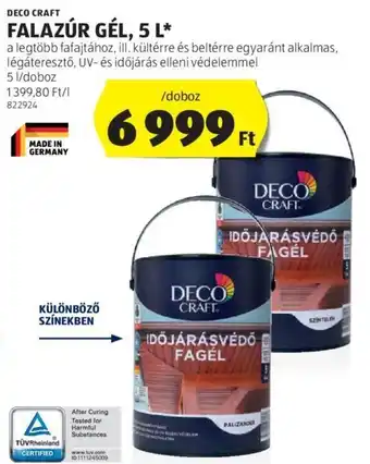 ALDI DECO CRAFT FALAZÚR GÉL 5 l ajánlat