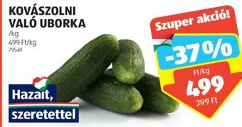 ALDI KOVÁSZOLNI VALÓ UBORKA 1 kg ajánlat