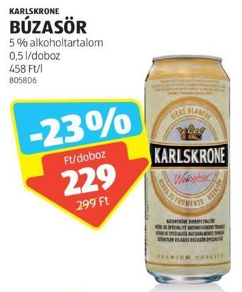 ALDI KARLSKRONE BÚZASÖR 0,5 l ajánlat