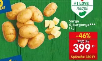 Spar Sárga újburgonya 1 kg ajánlat