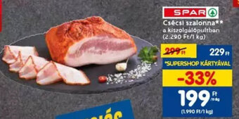 Spar SPAR Csécsi szalonna 10 dkg ajánlat