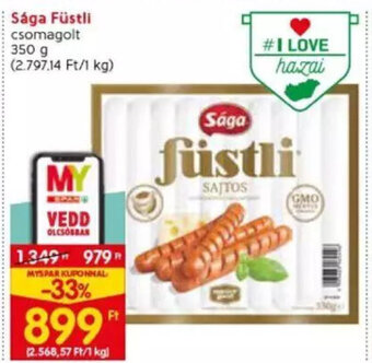 Spar Sága Füstli 350 g ajánlat