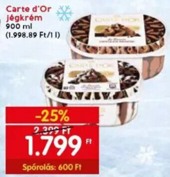 Spar Carte d'Or jégkrém 900 ml ajánlat