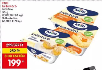 Spar Milli krémtúró 90 g ajánlat