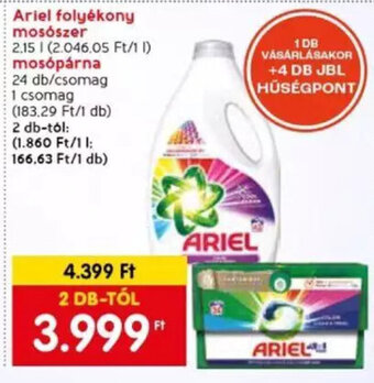 Spar Ariel folyékony mosószer stb. 2,15 l / 24 db ajánlat