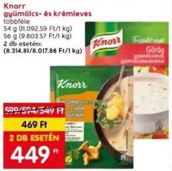 Knorr gyümölcs- és krémleves 54 / 56 g