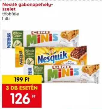 Spar Nestlé gabonapehely-szelet 1 db ajánlat
