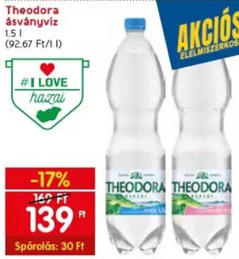 Spar Theodora ásványvíz 1,5 l ajánlat