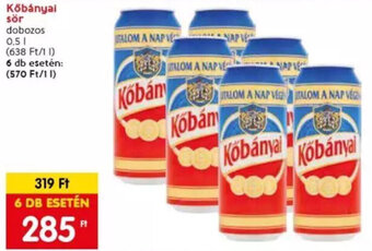 Spar Kőbányai sör 0,5 l ajánlat