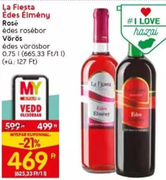 Spar La Fiesta Édes Élmény 0,75 l ajánlat