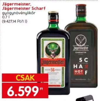 Spar Jägermeister, Jägermeister Scharf 0,7 l ajánlat