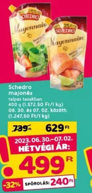 Spar Schedro majonéz 400 g ajánlat
