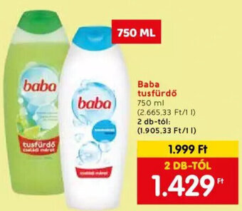 Spar Baba tusfürdő 750 ml ajánlat