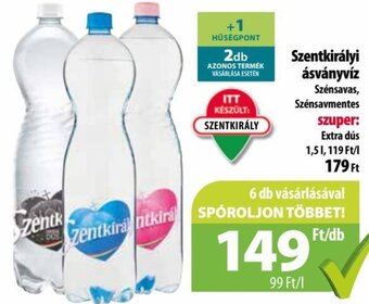 Coop Szentkirályi ásványvíz 1,5 l ajánlat