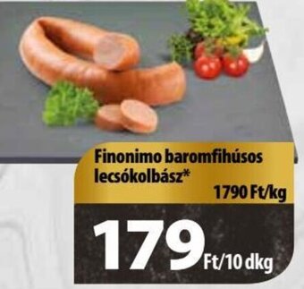 Coop Finonimo baromfihúsos lecsókolbász 10 dkg ajánlat