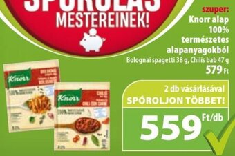 Coop Knorr alap 100% természetes alapanyagokból 38 / 47 g ajánlat