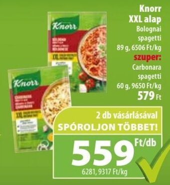 Coop Knorr XXL alap 60 / 89 g ajánlat