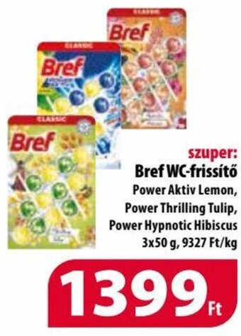 Bref WC-frissítő 3 x 50 g