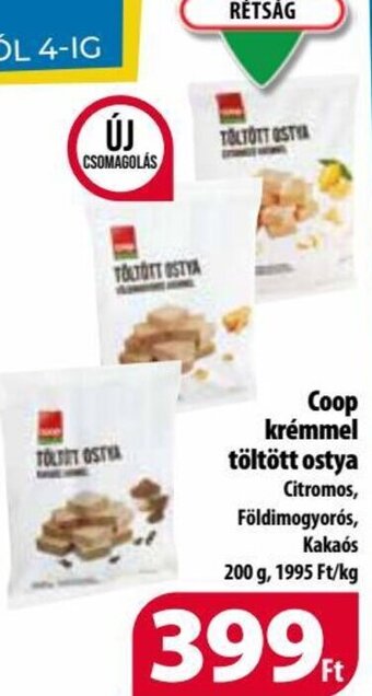 Coop Coop krémmel töltött ostya 200 g ajánlat