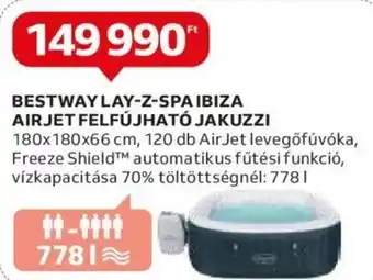Auchan BESTWAY LAY-Z-SPA IBIZA AIR JET FELFÚJHATÓ JAKUZZI 1 db ajánlat
