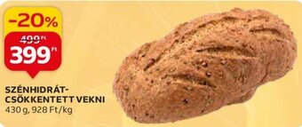 Auchan SZÉNHIDRÁT-CSÖKKENTETT VEKNI 430 g ajánlat