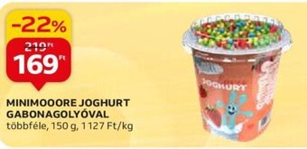 Auchan MINIMOOORE JOGHURT GABONAGOLYÓVAL 150 g ajánlat