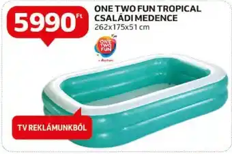 Auchan ONE TWO FUN TROPICAL CSALÁDI MEDENCE 1 db ajánlat