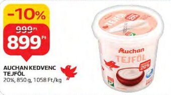 Auchan AUCHAN KEDVENC TEJFÖL 850 g ajánlat