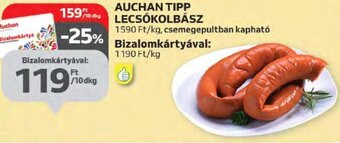 Auchan AUCHAN TIPP LECSÓKOLBÁSZ 10 dkg ajánlat