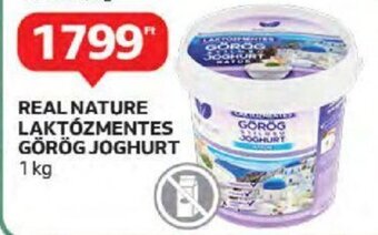 Auchan REAL NATURE LAKTÓZMENTES GÖRÖG JOGHURT 1 kg ajánlat