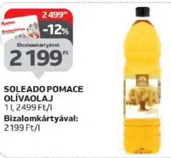 Auchan SOLEADO POMACE OLÍVAOLAJ 1 l ajánlat
