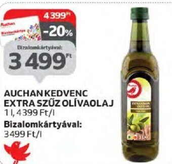 Auchan AUCHAN KEDVENC EXTRA SZŰZ OLÍVAOLAJ 1 l ajánlat