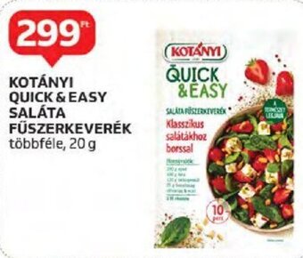 Auchan KOTÁNYI QUICK & EASY SALÁTA FŰSZERKEVERÉK 20 g ajánlat