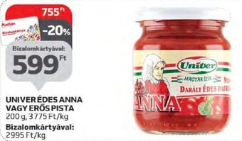 Auchan UNIVER ÉDES ANNA VAGY ERŐS PISTA 200 g ajánlat