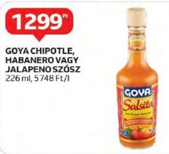 Auchan GOYA CHIPOTLE, HABANERO VAGY JALAPENO SZÓSZ 226 ml ajánlat