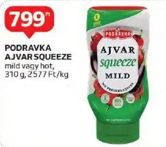 Auchan PODRAVKA AJVAR SQUEEZE 310 g ajánlat