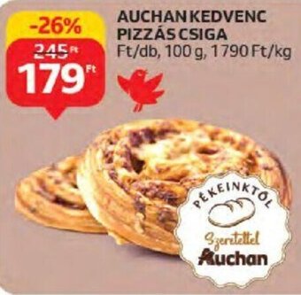 Auchan AUCHAN KEDVENC PIZZÁS CSIGA 100 g ajánlat